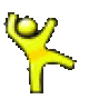 A little yellow guy dancing like crazy